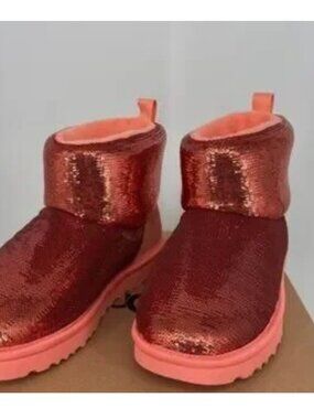 Orange sequin Uggs